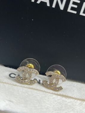 Authentic Chanel  Stud Earrings